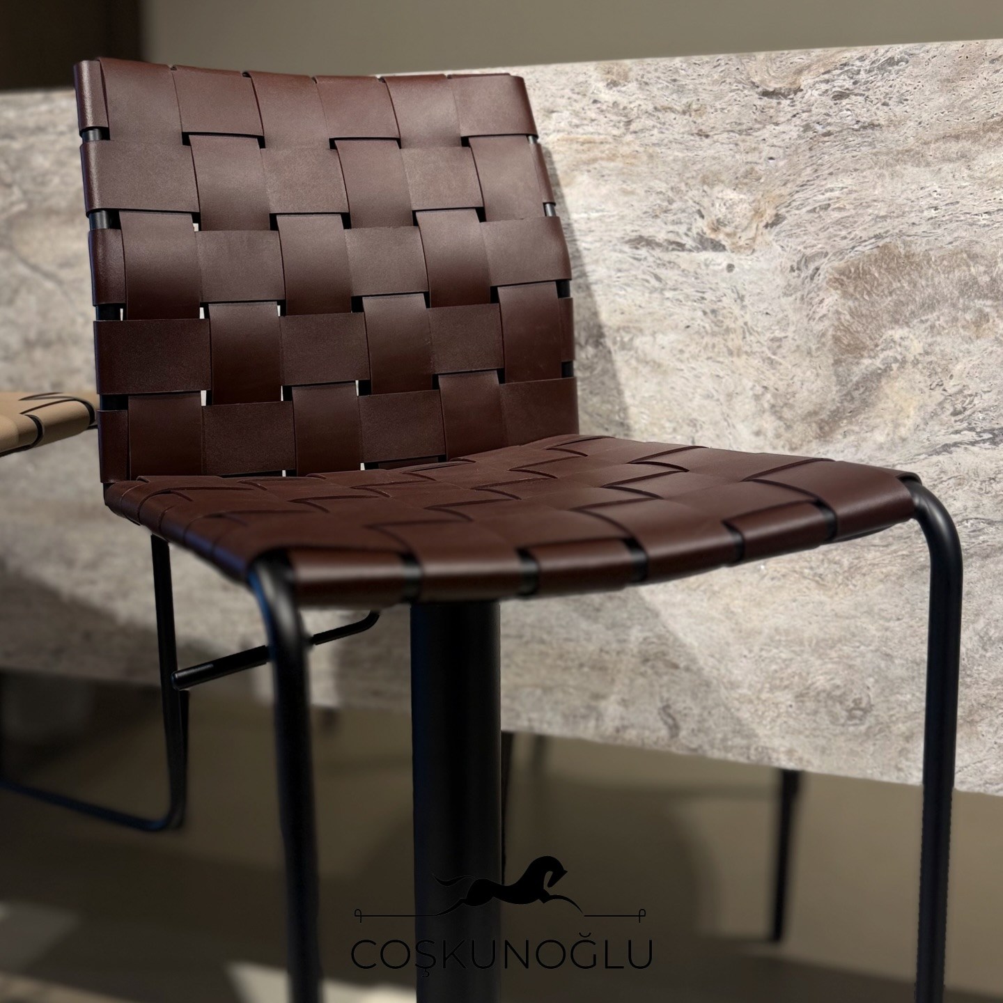 Coşkunoğlu Prestige deri bar sandalyesi
